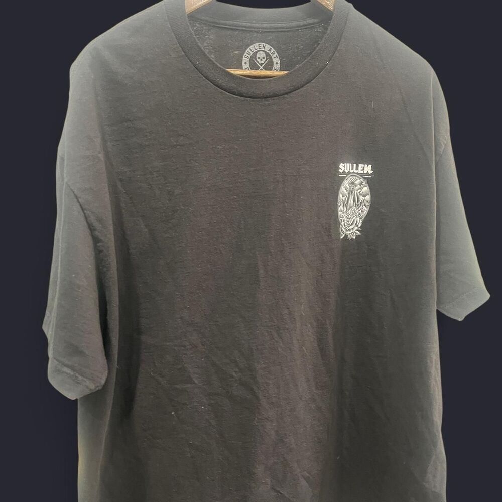 Sullen Men's Black and Grey T-shirt